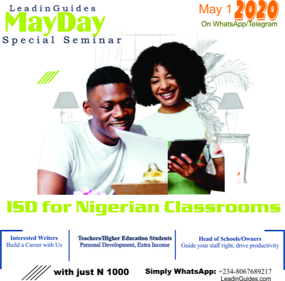 Instructional Design - May Day 2020