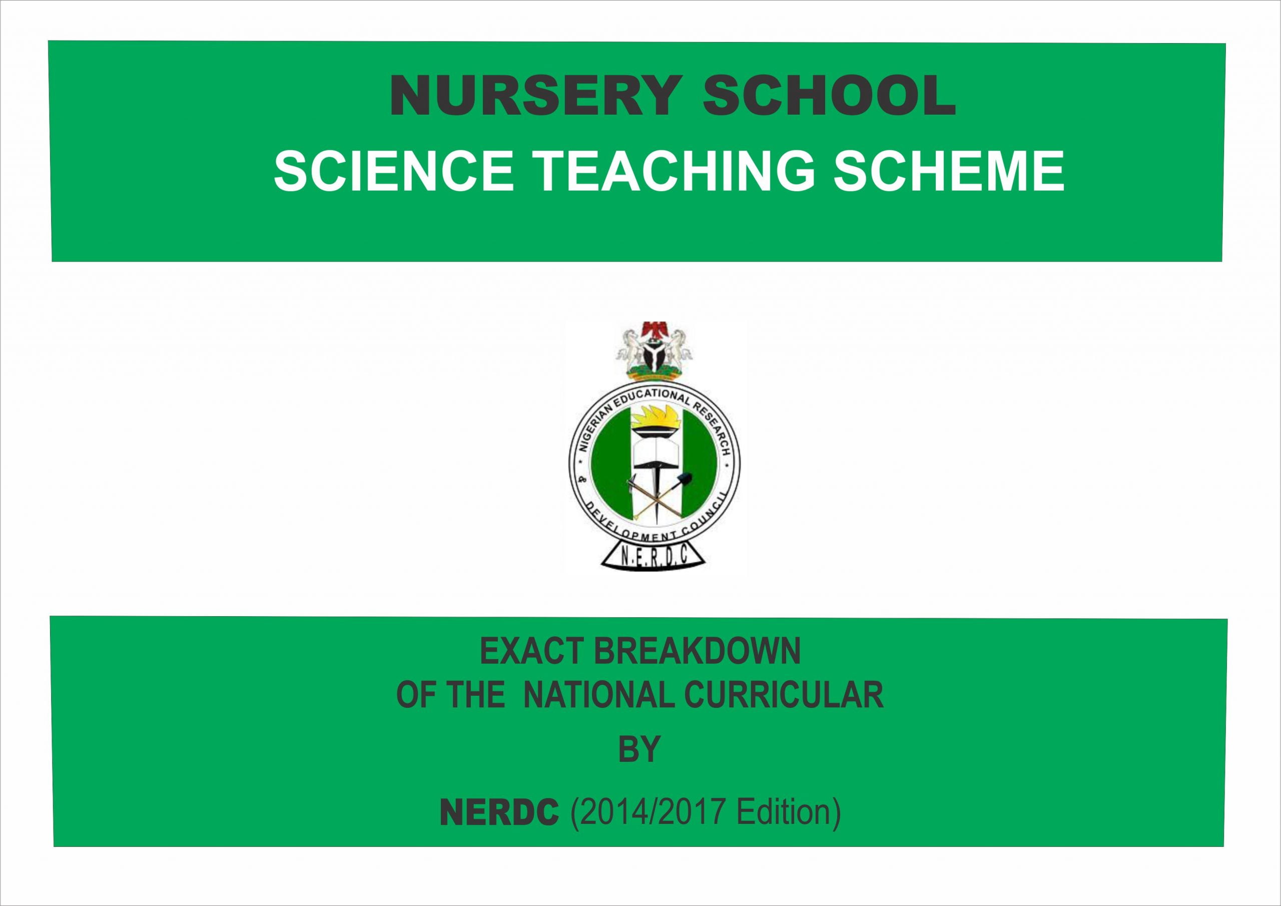 Schemes of Work - Nursery Science based n NERDC curriculum