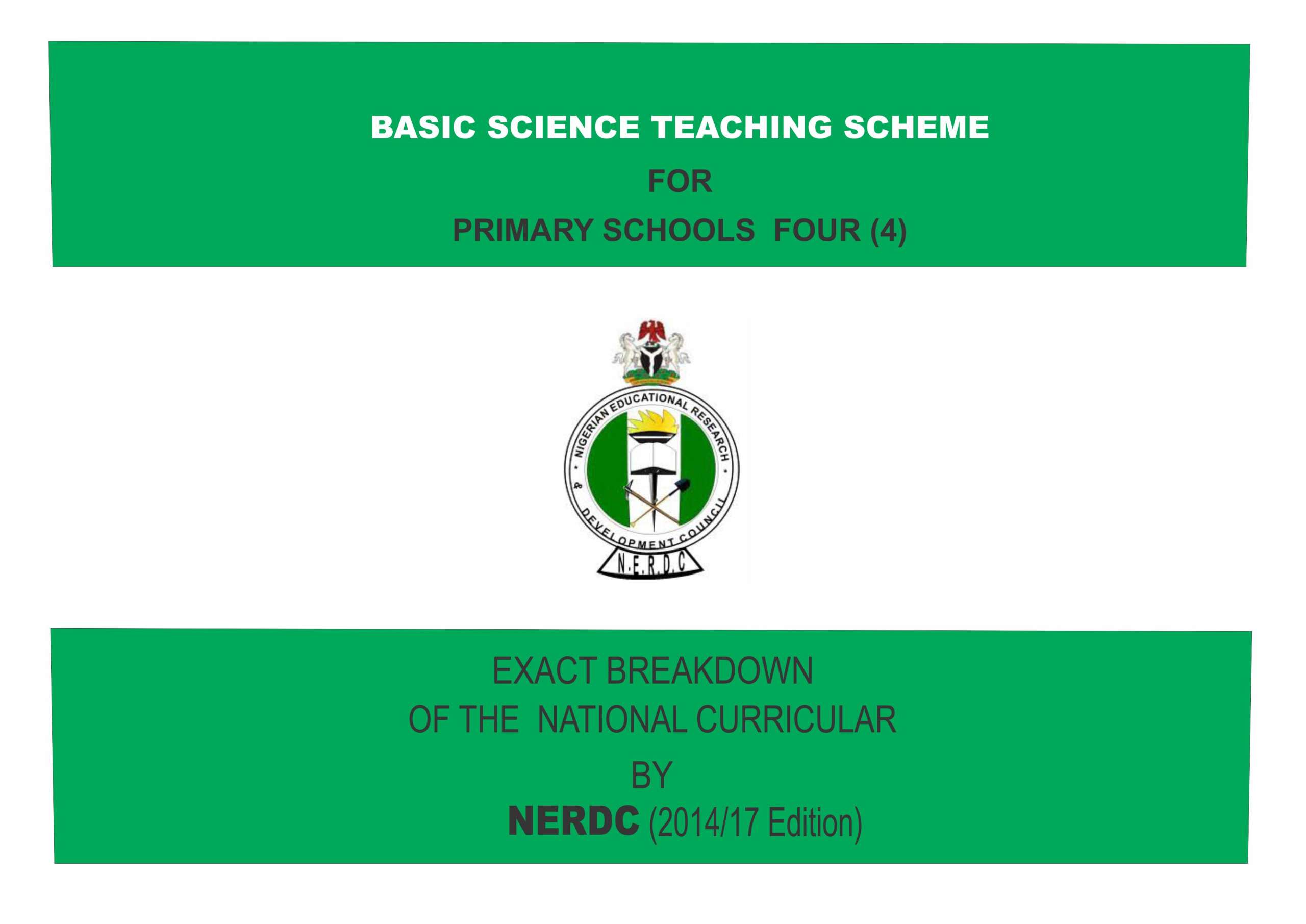 Primary 4 Basic Science Scheme of Work
