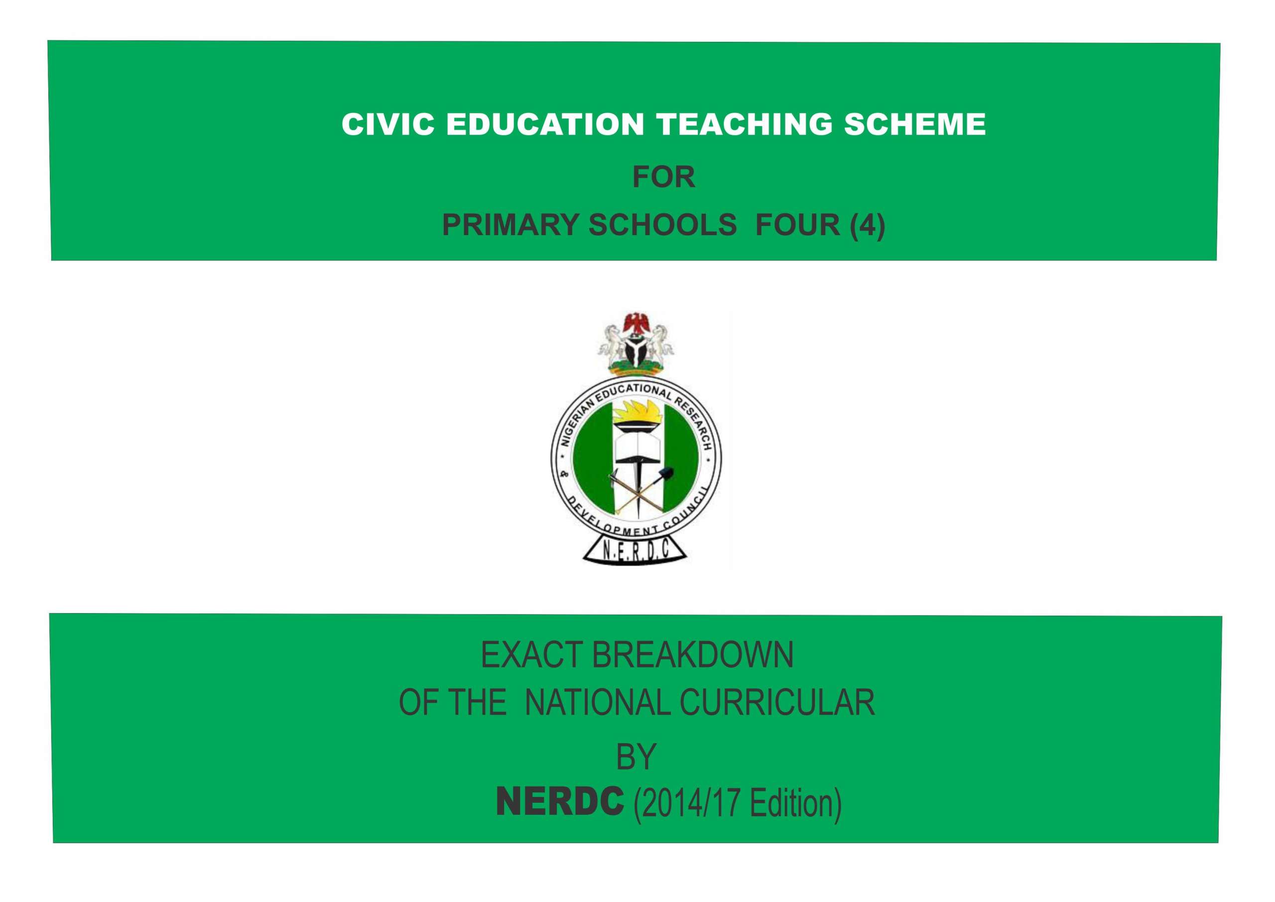 Primary 4 Civic Education Scheme of Work
