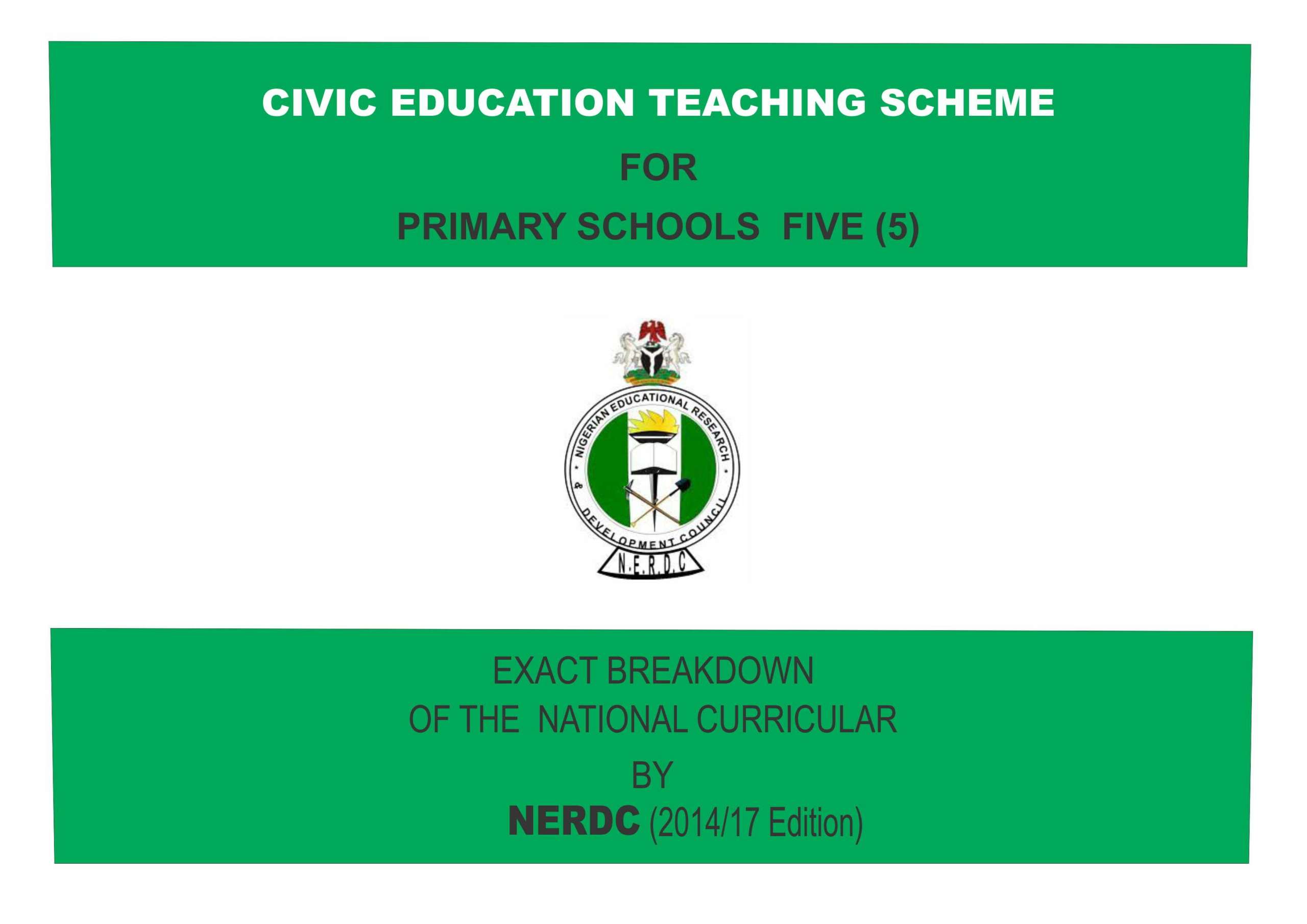 Primary 5 Civic Education Scheme of Work