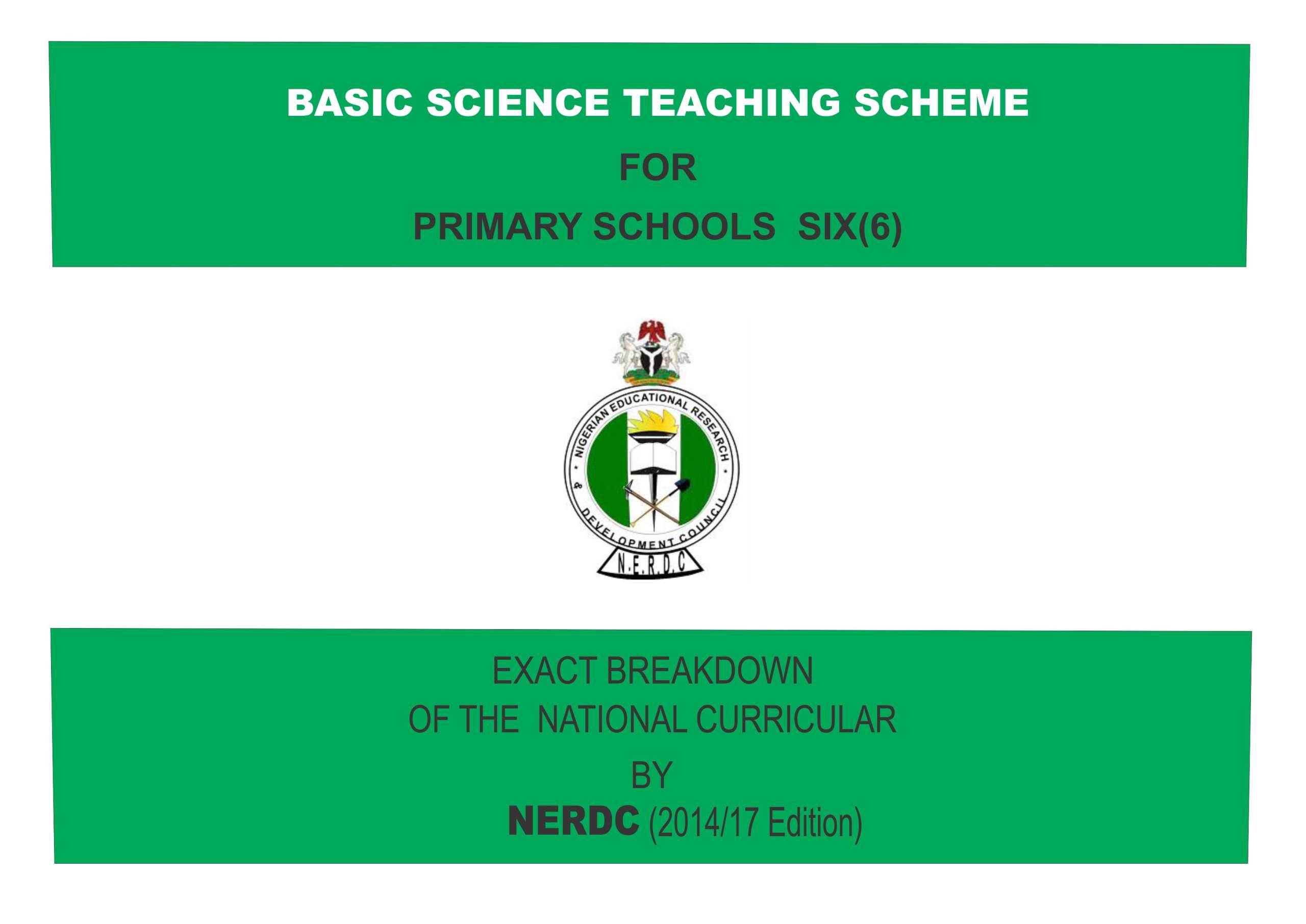 Primary 6 Basic Science Scheme of Work