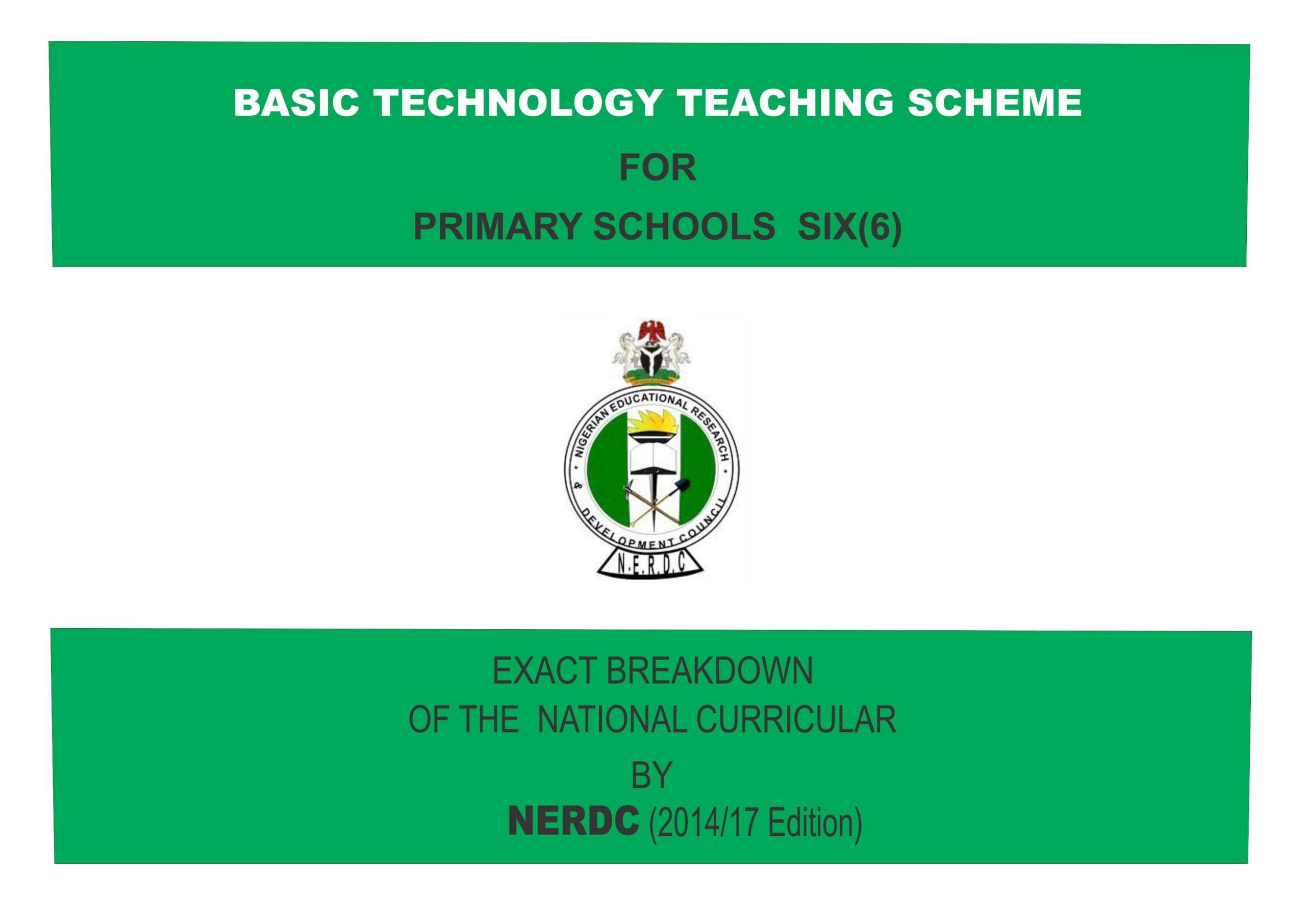 Primary 6 Basic Technology Scheme of Work