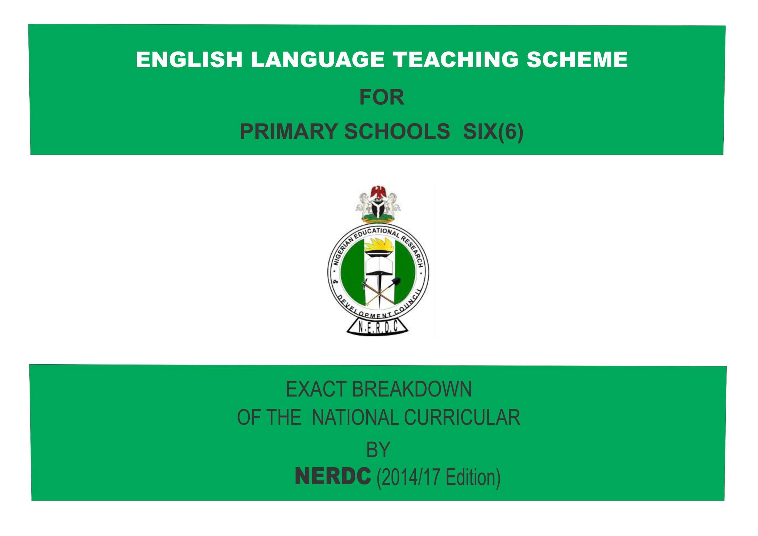 Primary 6 English Language Scheme