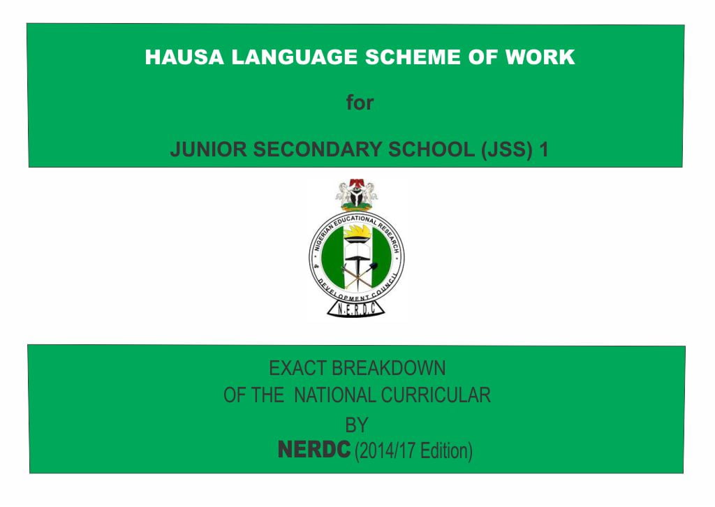 JSS 1 Hausa Language Scheme of Work